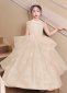 Girls Black Stage Show Graduation Party Dress champagne