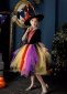 Girls Pumpkin Vampire Cosplay Tulle Tutu Dress 02