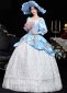 Blue Rococo Style Vintage Masquerade Dresses 1