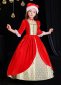 Children Red Victorian Christmas Dress 1