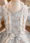 Vintage Girls Floral Halloween Christmas Ball Gown 4