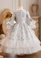 Vintage Girls Floral Halloween Christmas Ball Gown 2