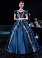 High-end Blue Women Party Dresses Evening Ball Gowns Theater Costume