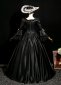 Renaissance Black Masked Prom Halloween Party Dress 3