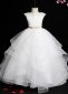 Girls White Lace Tulle Engagement Wedding Party Princess Dresses