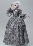 Marie Antoinette Printed Dresses Carnival of Venice Women Costume