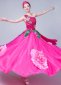 Women One Shoulder Theater Carnival Dance Flower Dresses 2