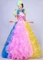 Organza Rainbow Bubble Tutu Dress Women Girl Party Carnival Dress up Masquerade Tutu Dresses