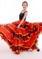 Ruffle Border Gypsy Belly Dance Tribal Tired Skirt 1