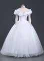 Brand New Women Princess Cinderella Cosplay Costume White Adult Cinderella Wedding Dress