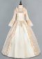 Renaissance Champagne Victorian Gothic Vampire Dress Halloween Costume