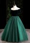 Vintage Green Velvet Mesh0Dress Banquet Party Dresses For Children 2