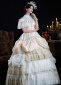 Women Champagne Baroque Rococo Historical Costume