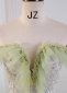 Light Green Off Shoulder Tulle Prom Dress 4