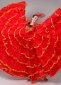 Classic Red Spanish FlamencoPractice Dance Dress