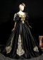 Medieval Black Masked Prom Halloween Dress