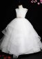 Kids White Lace Tulle Engagement Wedding Dresses 2