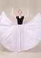 Chiffon Full Circle Skirt Belly Dance Tribal Panel Skirt White