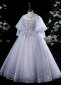 Girl Tulle Flower Girl Dresses Beaded Sequin Princess Pageant Dress 2