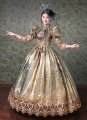 Upscale Gold Marie Antoinette Rococo Dresses Medieval Victorian Prom Masquerade Gowns Stage Theater Costume