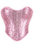 Hot Pink Sequin Corset