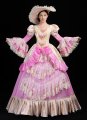 Newest Pink Marie Antoinette Dress Gown Rococo Baroque Masquerade Historical Costume Christmas Birthday Party Dresses