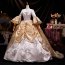 Rococo Gold Floral Long Masquerade Ball Gown Prom Dress 4