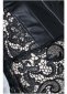 Fancy Black Leather Bustier Corset Women Lace Sexy Dress 4