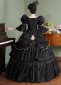 Black Dark Fantasy Witch Halloween Gown Costumes 4