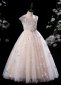 Children Butterfly Sequin Tulle Dress Girls Prom Homecoming Dresses