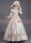 Champagne Vintage Wedding Ball Gown Renaissance Costume with Hat 2