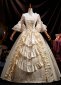 Renaissance Champagne Lace Victorian Ball Gown Prom Dress