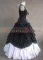 Black Cotton Spaghetti Strap Southern Belle Gothic Victorian Dress 2