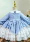 Children Lolita Plaid Birthday Party Dress 3