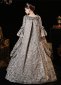 Silver Marie Antoinette Dress for Women 3