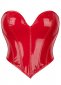 Classic Black PU Leather Fashion Corset Top Red