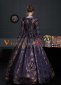 Renaissance Blue Gothic Victorian Dress Gown 3