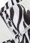 Black And White Print Overbust Corset 3