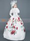 White Floral Vintage Rococo Photography Clothing Reenactment Costume 3