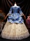 Renaissance Vintage Rococo Blue Lace Prom Dress Ball Gown 4