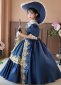18th Century Girls Princess Blue Dress 3