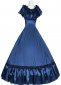 Blue Victorian Ball Gown Old West Saloon Girl Dress