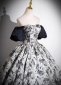 Vintage Off The Shoulder Corset Formal Dresses 3