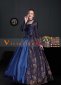 Renaissance Blue Gothic Victorian Dress Gown 1