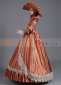 Coffee Vintage Wedding Ball Gown Renaissance Costume with Hat 3
