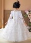 Children White Queen Cosplay Fantasy Dresses 9