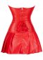 6XL Red Black Fashion Leather Corset and Skirt 2