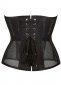 Black Waist Training Mesh Underbust Corset 1