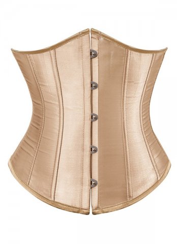 Plus Size Satin Waist Training Underbust Longline Corset