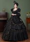 Black Dark Fantasy Witch Halloween Gown Costumes 1